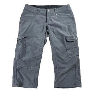 Kuhl Trekr Hiking Capri Pants Gray Women's 2 Adjustable Crop Length